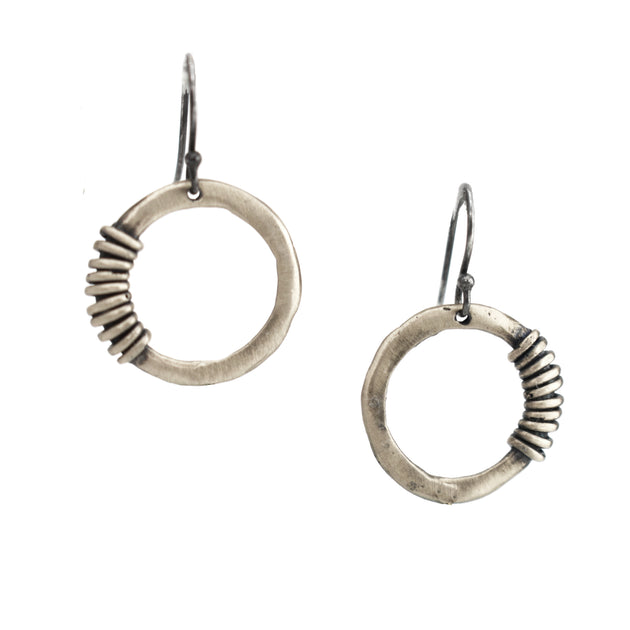 Twill Beginnings Earrings, Earrings, Unmarked Industries - unX Industries - artisan jewelry made in U.S.A 
