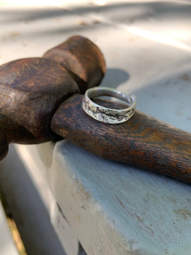 Silver Welders wrap ring, , Unmarked Industries - unX Industries - artisan jewelry made in U.S.A 