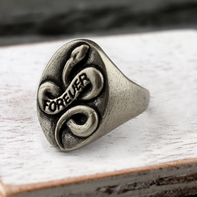 Serpent Ring Silver, Ring, Unmarked Industries - unX Industries - artisan jewelry made in U.S.A 
