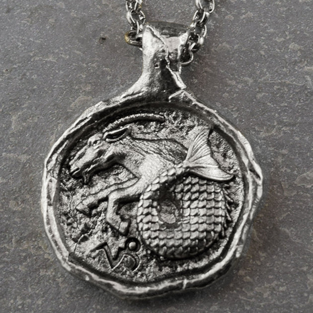 Capricorn Zodiac Necklace, Necklace, Unmarked Industries - unX Industries - artisan jewelry made in U.S.A 