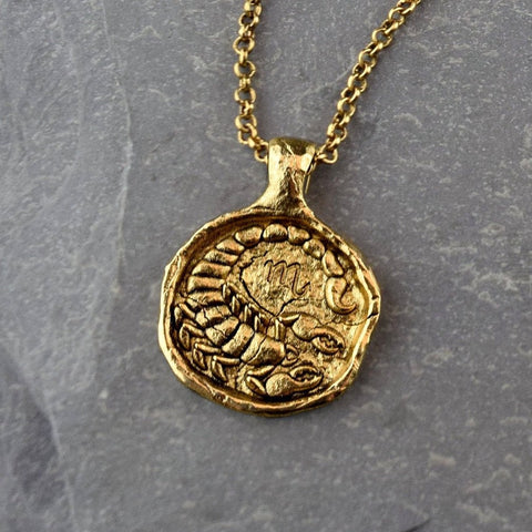 Scorpio Zodiac Necklace, Necklace, Unmarked Industries - unX Industries - artisan jewelry made in U.S.A 