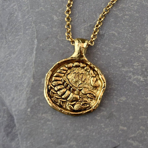 Scorpio Zodiac Necklace, Necklace, Unmarked Industries - unX Industries - artisan jewelry made in U.S.A 