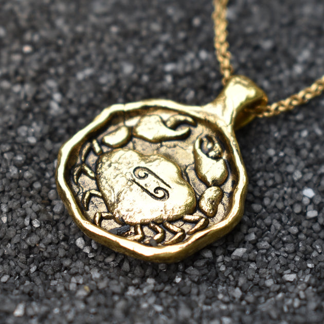 Cancer Zodiac Necklace, Necklace, Unmarked Industries - unX Industries - artisan jewelry made in U.S.A 
