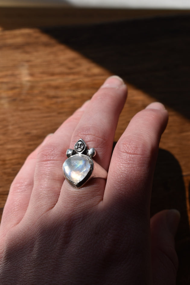 Muse Moonstone Statement Ring