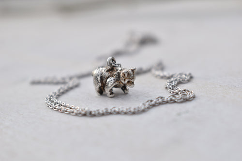 Bear Cub Charm Necklace, Necklace, Unmarked Industries - unX Industries - artisan jewelry made in U.S.A 