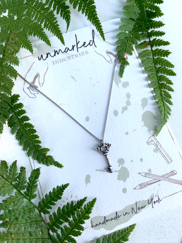 Skeleton Key Necklace, , Unmarked Industries - unX Industries - artisan jewelry made in U.S.A 