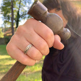 Silver Welders wrap ring, , Unmarked Industries - unX Industries - artisan jewelry made in U.S.A 