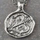 Sagittarius Zodiac Necklace, Necklace, Unmarked Industries - unX Industries - artisan jewelry made in U.S.A 