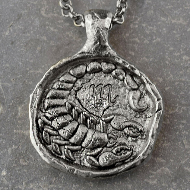 Scorpio Zodiac Necklace, Necklace, Unmarked Industries - unX Industries - artisan jewelry made in U.S.A 