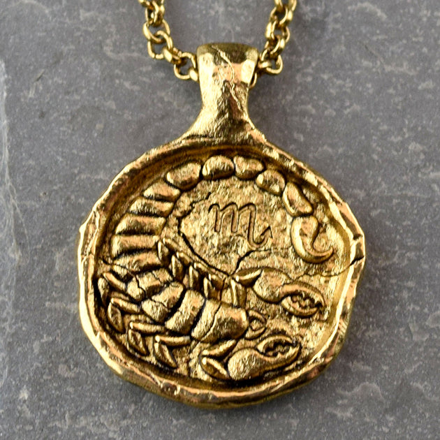 Scorpio Zodiac Necklace, Necklace, Unmarked Industries - unX Industries - artisan jewelry made in U.S.A 